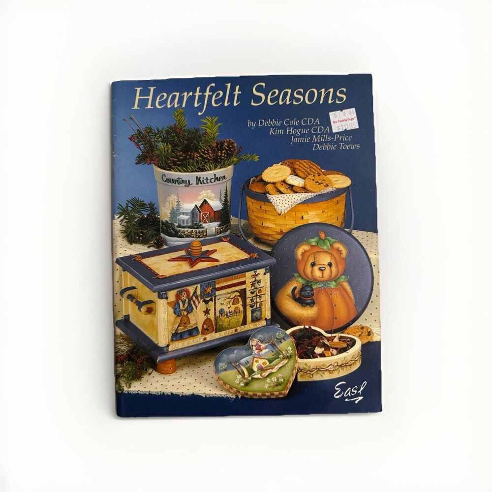 Heartfelt Seasons Debbie Cole CDA Tole Folk Decorative Painting Pattern Book